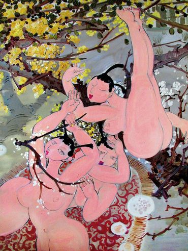 耿文萃 2012年作 一花一世界逍遥游系列梅舞之二