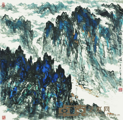 萧采洲  山水 69*68cm    约4.22平尺