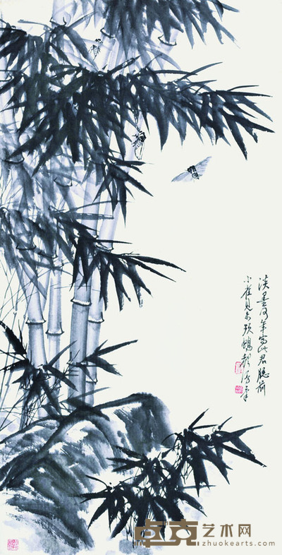 钟鸣天 竹 103*53CM 约4.91平尺