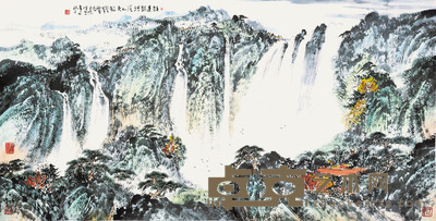 辛石 疑是银河落九天 70×135cm 约:8.50平尺