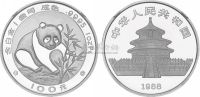 1988年1盎司熊猫铂币