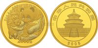 2005年5盎司熊猫精制金币