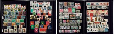 1898-1988年清代、民国、解放区及新中国邮票一册约两千余枚