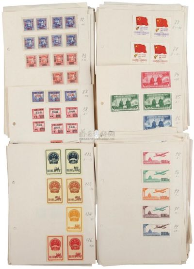 民国、解放区及新中国邮票杂集一盒