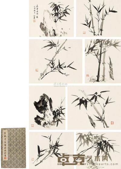 李咏森 1987年作 百岁画家李咏森 册页 33×26cm