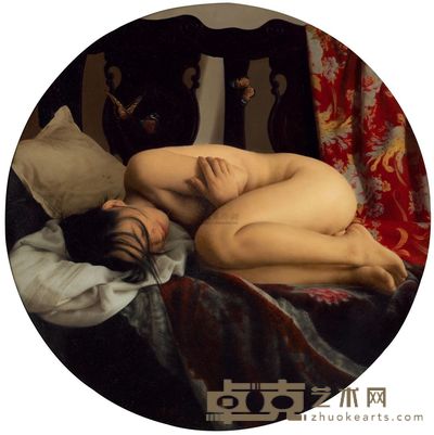 李剑 2011年作 梦蝶 直径80cm