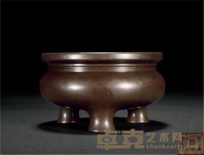 清早期 铜鬲式炉 直径12cm