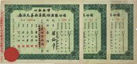 1954年公私合营·南洋兄弟烟草股份有限公司股票共3枚不同