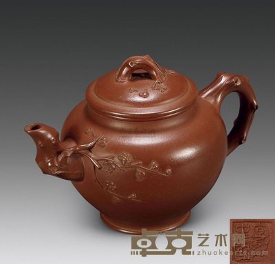 范洪顺 紫砂壶 长15.4cm;宽9.6cm;高10.4cm