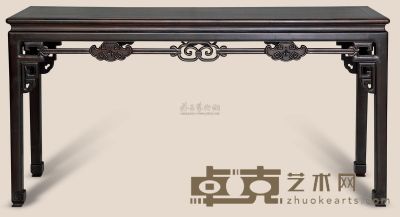 梓檀雕绳纹条桌 161×46×85cm