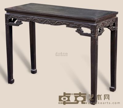 红木雕龙纹条桌 45×108×83cm