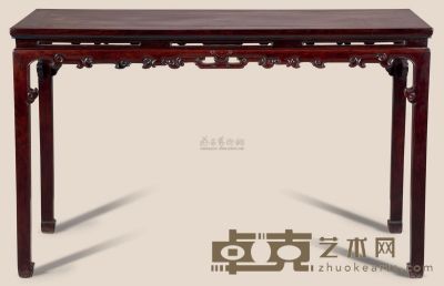红木雕花条桌 138×52×87cm