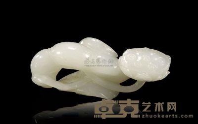 清乾隆 白玉莲藕 长6.7cm