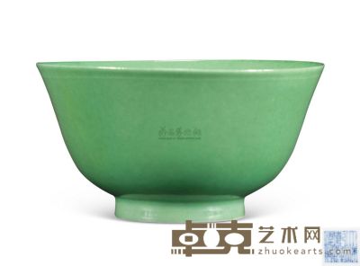 绿釉碗 直径13cm