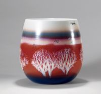 徐江云 色釉装饰「红树林」瓷瓶
