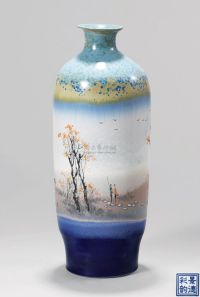 刘滨鸿 高温色釉「秋」瓷瓶