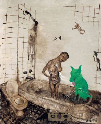 周春芽 浴室 72×60cm