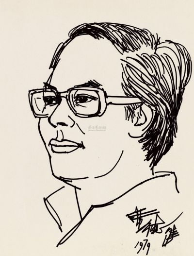 席德进 1979年作 肖像