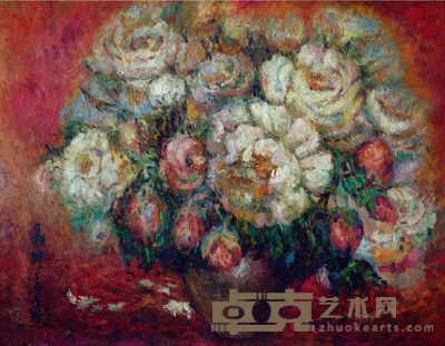 邵晶坤 1997年作 富贵 80×100cm