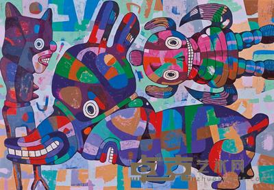 伊迪 哈华 三一真神 100×140cm
