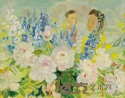 黎谱 花丛间 66×81cm
