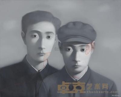 张晓刚 2006年作 兄弟 119.5×149.8cm