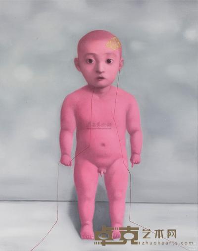 张晓刚 2000年作 红婴 100.3×80cm