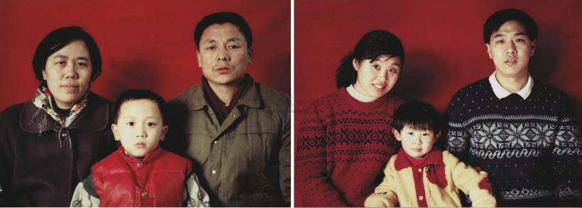 王劲松 1996年作 标准家庭系列3及15号 （两件）