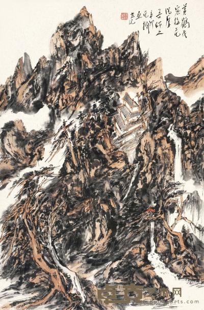 范扬 辛卯（2011）年作 梅鹤山房 镜片 68×45cm