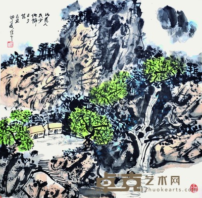 陈作丁  国画--山水 68×67.5cm   约：4.13平尺
