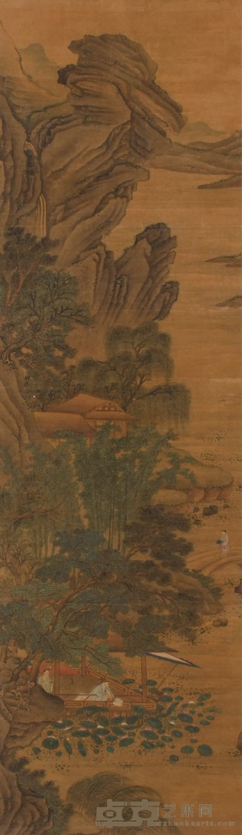 无款 山水 立轴 168×47cm