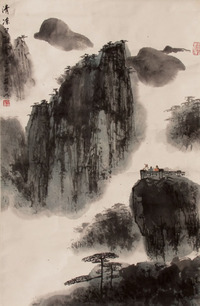 亚明 山水 立轴