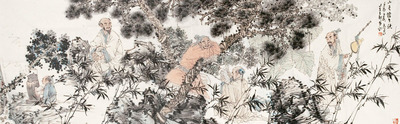 徐惠泉 山色澹生秋