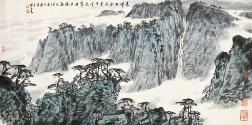 杜高杰 山水