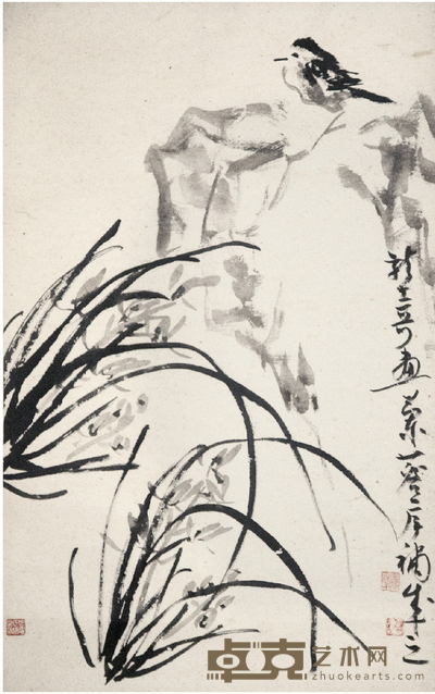 肖龙士等 花鸟 48×77cm