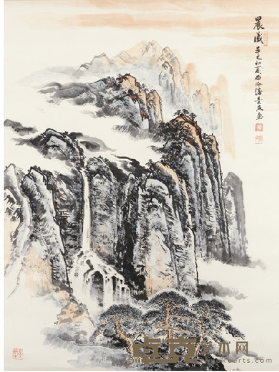 潘景友 山水 68×92cm