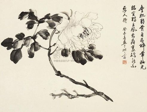 商笙伯 丰肌弱骨 立轴