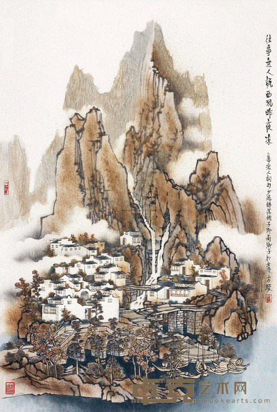 方骏 往事无人说 镜片 82×55.5cm