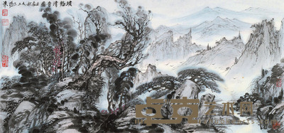 大土三阳 绩溪清音图 镜片 42×97cm