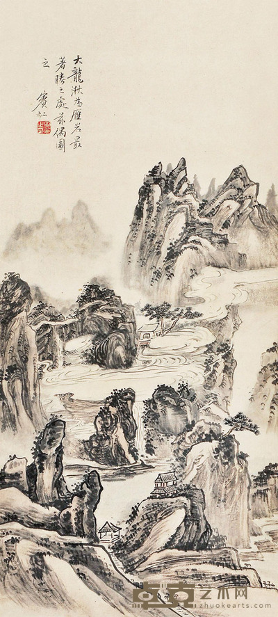 黄宾虹 大龙湫 立轴 65×30cm