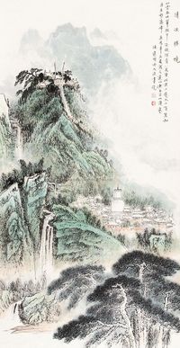 陈建明 清凉圣境 立轴