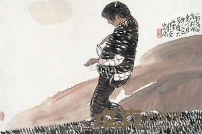郭全忠 一籽落地 镜片 46×70cm