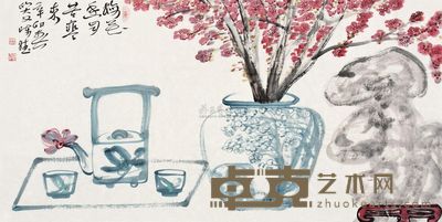 陈斌 梅花香自苦寒来 镜心 68.5×136cm