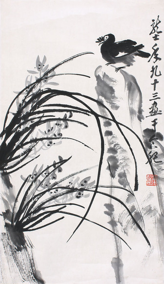 萧龙士  花鸟图