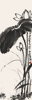 萧龙士 香清溢远图