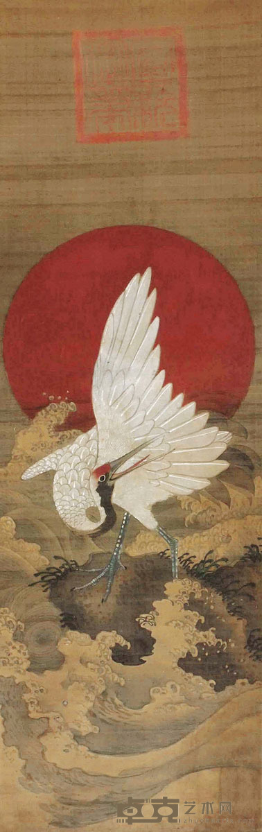 佚名 鹤寿图 85*27