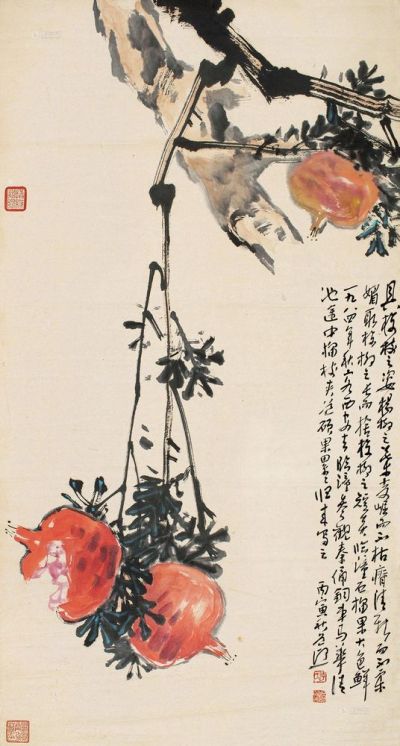 李道熙 丙寅（1986）年作 多子图 立轴