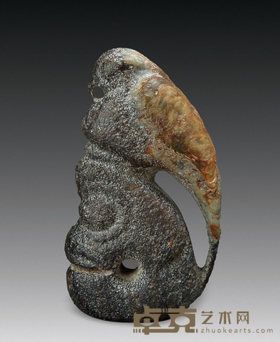 玉鸟猪龙 高：14cm 宽：7cm