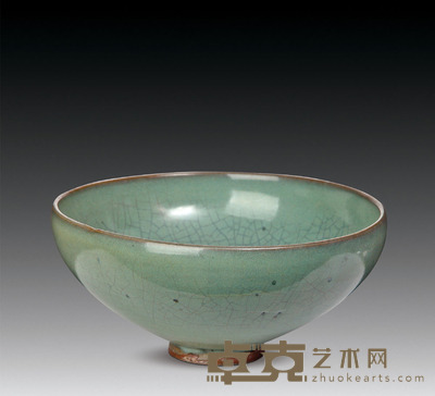 钧瓷碗 深： 14.6cm