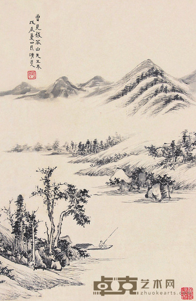 清道人山水 :150cm 宽:45cm
